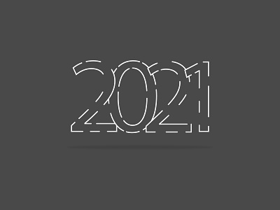 New year logotype 2021 2021 trend art ba2design branding design graphic graphic design icon illustration line art logo logotype mark monochrome monogram new year trend typography vector