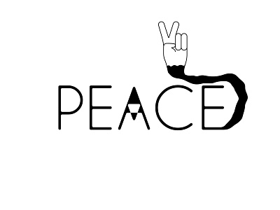 Peace art artwork ba2design beautiful design icon illustration illustrator logo logotype design mark peace peaceful type design typography ux vector vector art vector illustration