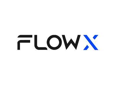 FlowX Logo branding design flat illustration illustrator logo minimal photoshop typography vector