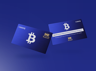 Bitcoin Gift-Card branding design flat illustration illustrator logo minimal photoshop typography website