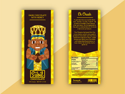 Siibil Chocolate - Ek Chuah brand chocolate concept dark chocolate design graphic design honey illustration mayan package packaging typography