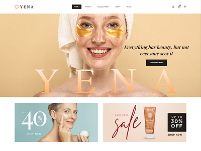 Beauty Product Shop Ecommerce Website With Wordpress. beauty product home page woocommerce wordpress wordpress design