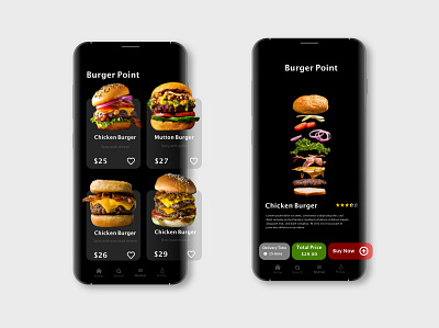 Burger App @daily ui @ui