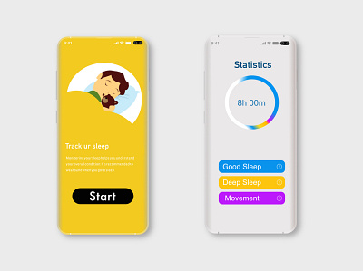 Track ur Sleep App @2x @dailyui @samerbrasil @ui