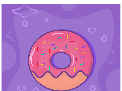 doughnut animation art design icon illustration vector