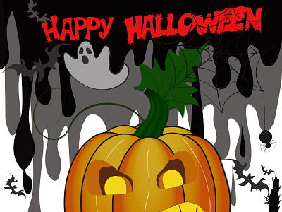 happy halloween animation art design graphic design illustration vector