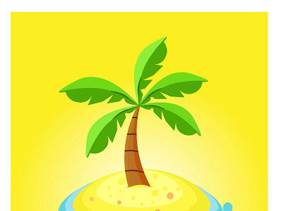 Palm tree animation design graphic design icon illustration logo vector