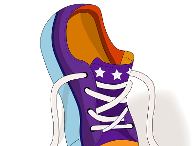 kiks traines shoes animation art design icon illustration vector