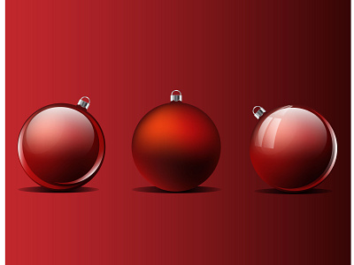 Set of realistic Christmas ball. design graphic design icon illustration logo vector