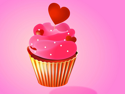 cup cake VD animation art design graphic design icon illustration illustrator logo vector