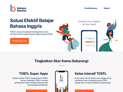 Redesign Project - Bahasa Booster Landing Page