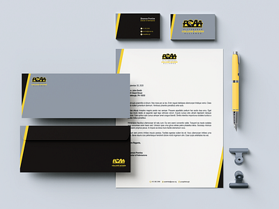 Pittsburgh College Access Alliance (PCAA) Stationary Mockup branding design illustration logo design stationary typography vector