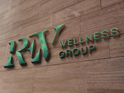 REV Wellness Group Wall Sign Mockup