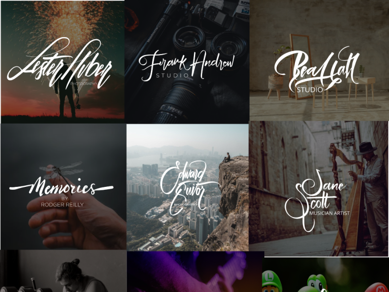 signature fonts, by Josie Danila on Dribbble