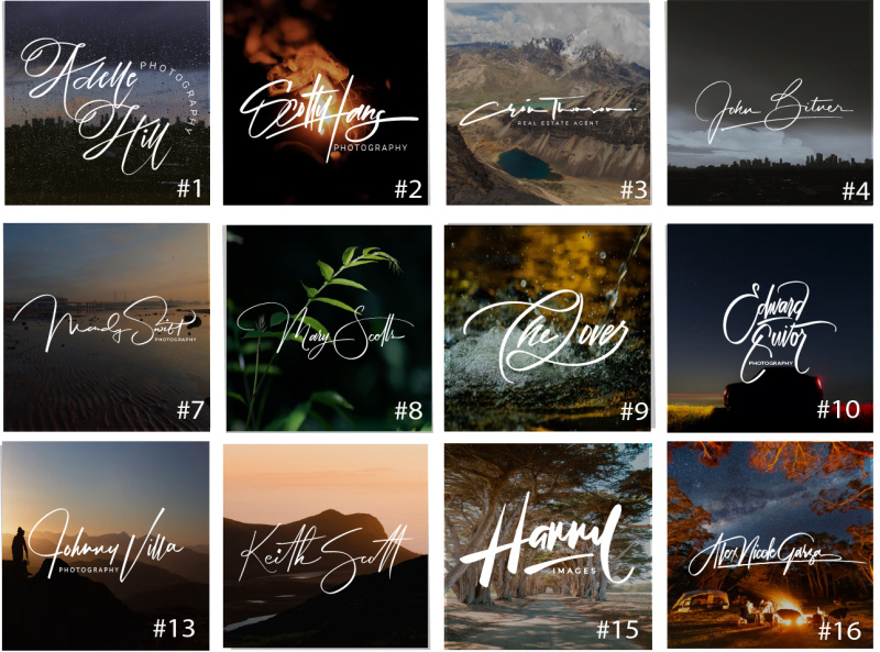 signature logo catalogue by Josie Danila on Dribbble