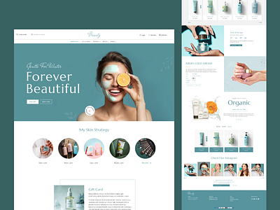 Beauty And Cosmetics Website Design.