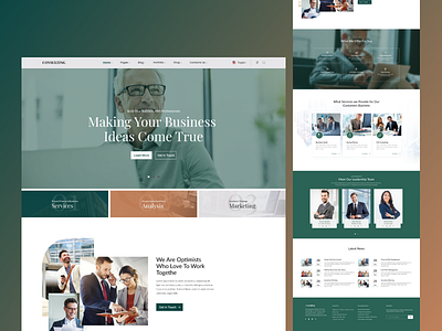 Business Consulting Website Design.