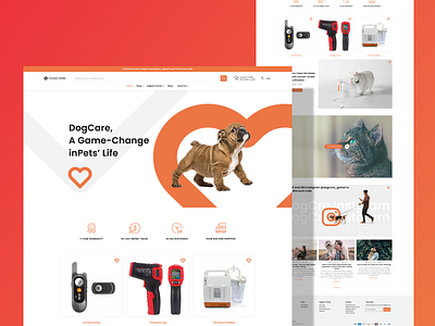 Dog Care Website Design. care dog design dog dog care dog care web page dog care website dog product dog product website ui ] uiux website design