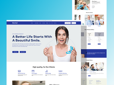 Braces Dental Care Website. braces braces dental care braces website dental dental care website dental website ui braces design uiux uux website design