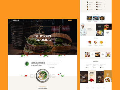 Food Restaurant Website Design.