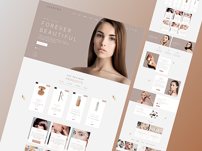 Beauty Product Shop Website.