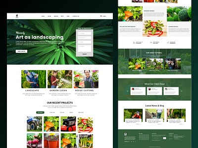 Landscaping Website Design.