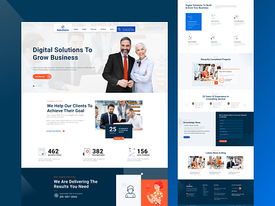 Business Consulting Landing Page.