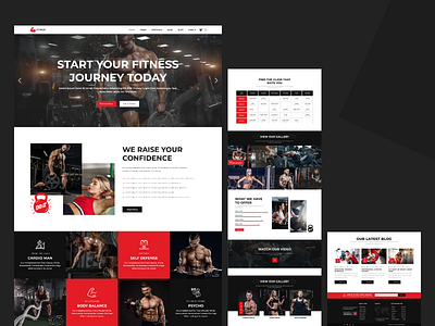 Fitness Landing Page Website Design. app design fitness landing page fitness website gym landing page gym website ui design ui landing page uiux uiux gym landing page website design