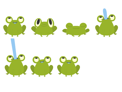 Animation Frames animation frog