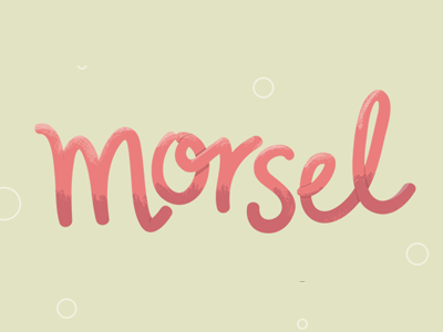 more morsel typography