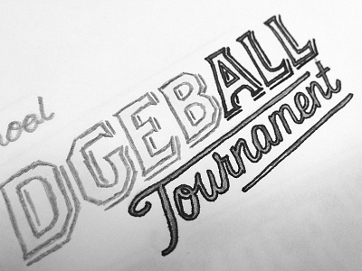 Dodgeball Tournament Sketch dodgeball hand drawn