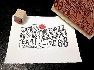 Dodgeball Stamp dodgeball stamp