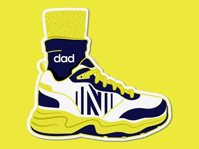 Nashville SC Dad Shoe Father’s Day Patch badge illustration nashville nashville sc patch soccer soccer badge