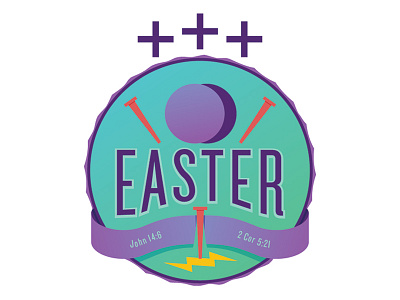 Easter Soccer-Themed Badge