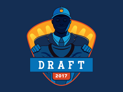 NFL Draft 2017 Soccer-Themed Badge badge nfl nfl draft soccer badge