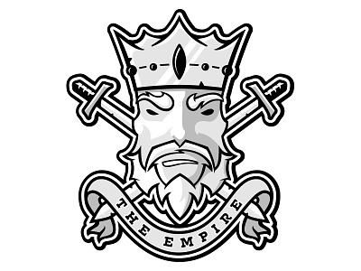 The Empire Soccer-Themed Badge badge empire flag football king soccer badge