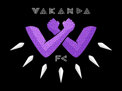 Wakanda FC Soccer-Themed Badge badge black panther soccer badge wakanda wakanda forever