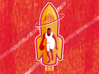 James Harden Rockets Soccer-Themed Badge badge harden james harden nba rockets soccer badge the beard