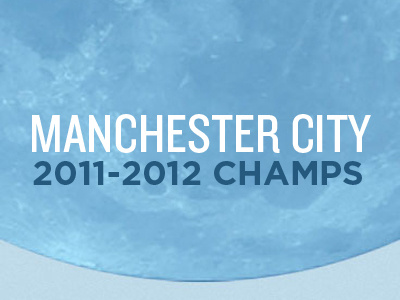 Manchester City Champs champs mcfc