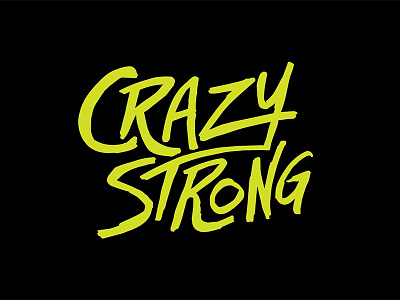 Crazy Strong Handwritten Text crazy handwritten strong