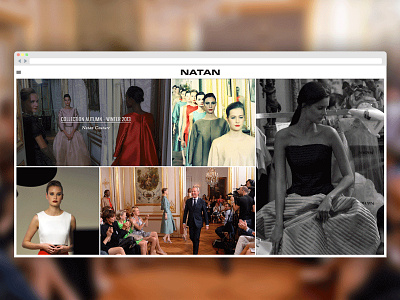 Natan new website belgium clothes couture edouard vermeulen fashion full screen luxe mode natan topmodel typographie white