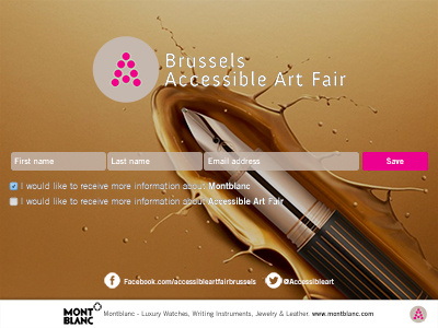 Brussels Accessible Art Fair contact form contact form formuailre de contact formulaire ipad form