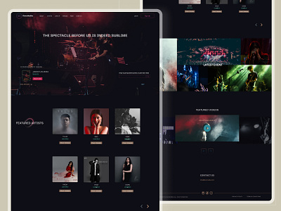 Flava Music Event design ui web