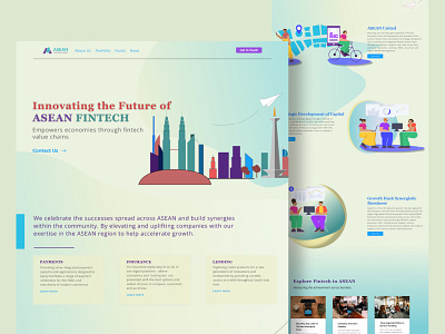 ASEAN FINTECH-Landingpage Redesign ui
