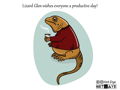 Lizard Glen branding card character characterdesign comics comicsart flat illustration illustrator lizard vector vector art vector illustration vectors wish