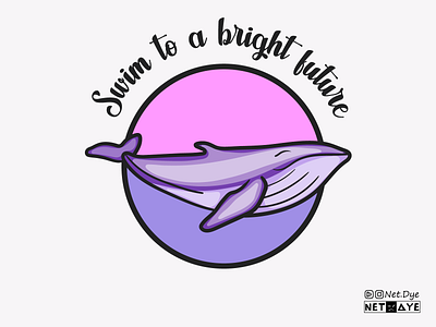 Whale branding character characterdesign design flat illustration illustrator logo vector art vector illustration whale