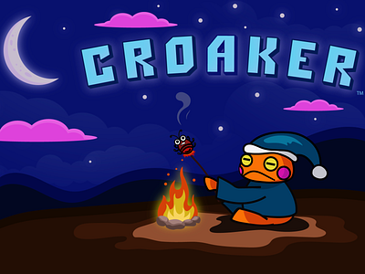 2D game Croaker 2d character 2danimation character characterdesign comics frog game game art game design games illustration illustrator vector art vector illustration