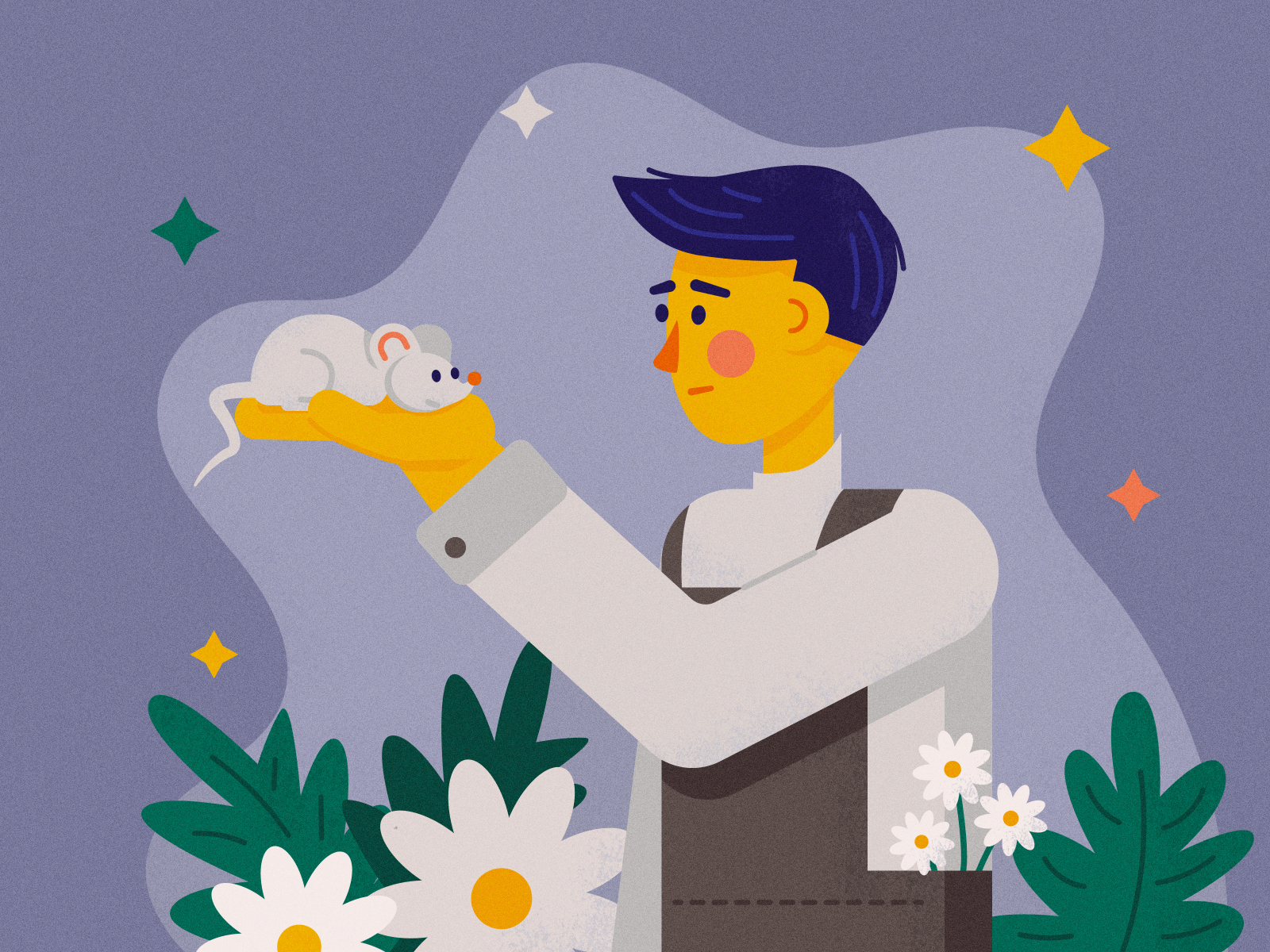 Flowers For Algernon By Anna Lvlatoms On Dribbble   Flowers For Algernon 4x 