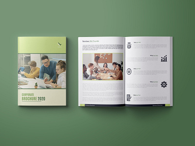 " CORPORATE BROCHURE - 2020 " adobe illustrator adobe indesign annual report design branding brochure brochure design business brochure business brochure design color idea company profile corporate brochure design design design idea