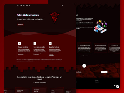 Vipertech V2 - Web agency (Dark theme)